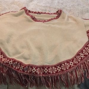 Poncho style sweater really cute